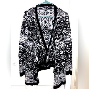 Black and White Skull Cardigan